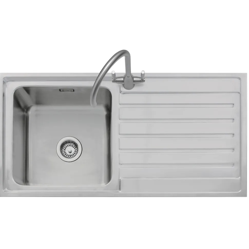 Caple Vanga 1 Bowl Satin Stainless Steel Sink & Waste Kit - 1000 x 500mm
