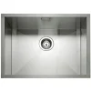 Caple Zero 1 Bowl Inset or Undermount Brushed Stainless Steel Sink & Waste Kit - 600 x 450mm