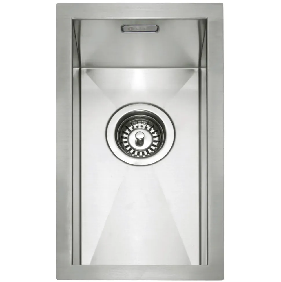 Caple Zero 0.5 Bowl Inset or Undermount Brushed Stainless Steel Sink & Waste Kit - 250 x 450mm