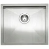 Caple Zero Inset or Undermount Brushed Stainless Steel Drainer & Waste Kit - 500 x 450mm