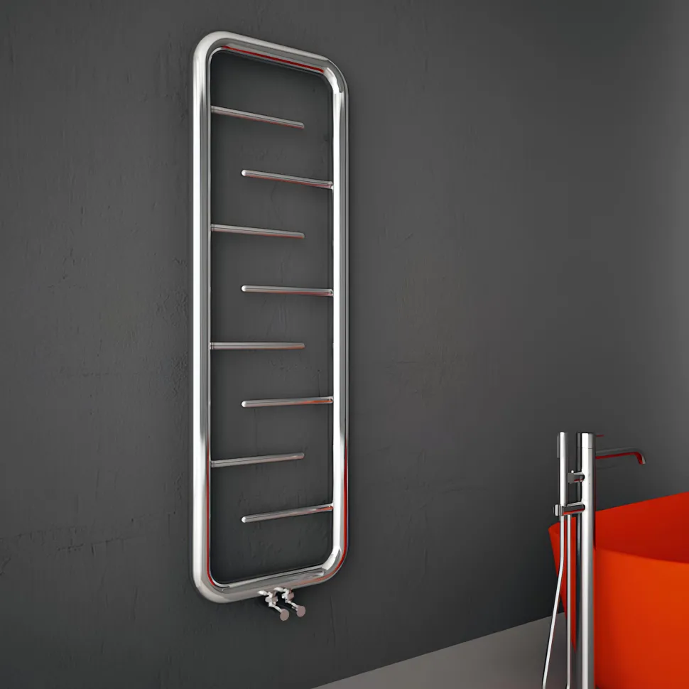 Carisa Aren Ladder Stainless Steel Designer Heated Towel Rail