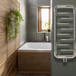 Carisa Aren Ladder Stainless Steel Designer Heated Towel Rail
