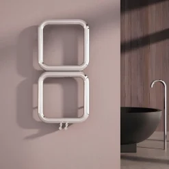 Carisa Baro Stainless Steel Vertical Designer Heated Towel Rail