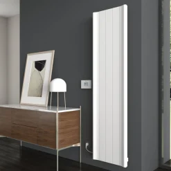 Carisa Boreas B Vertical Electric Single Panel Aluminium Radiator with Smart Wifi Thermostat