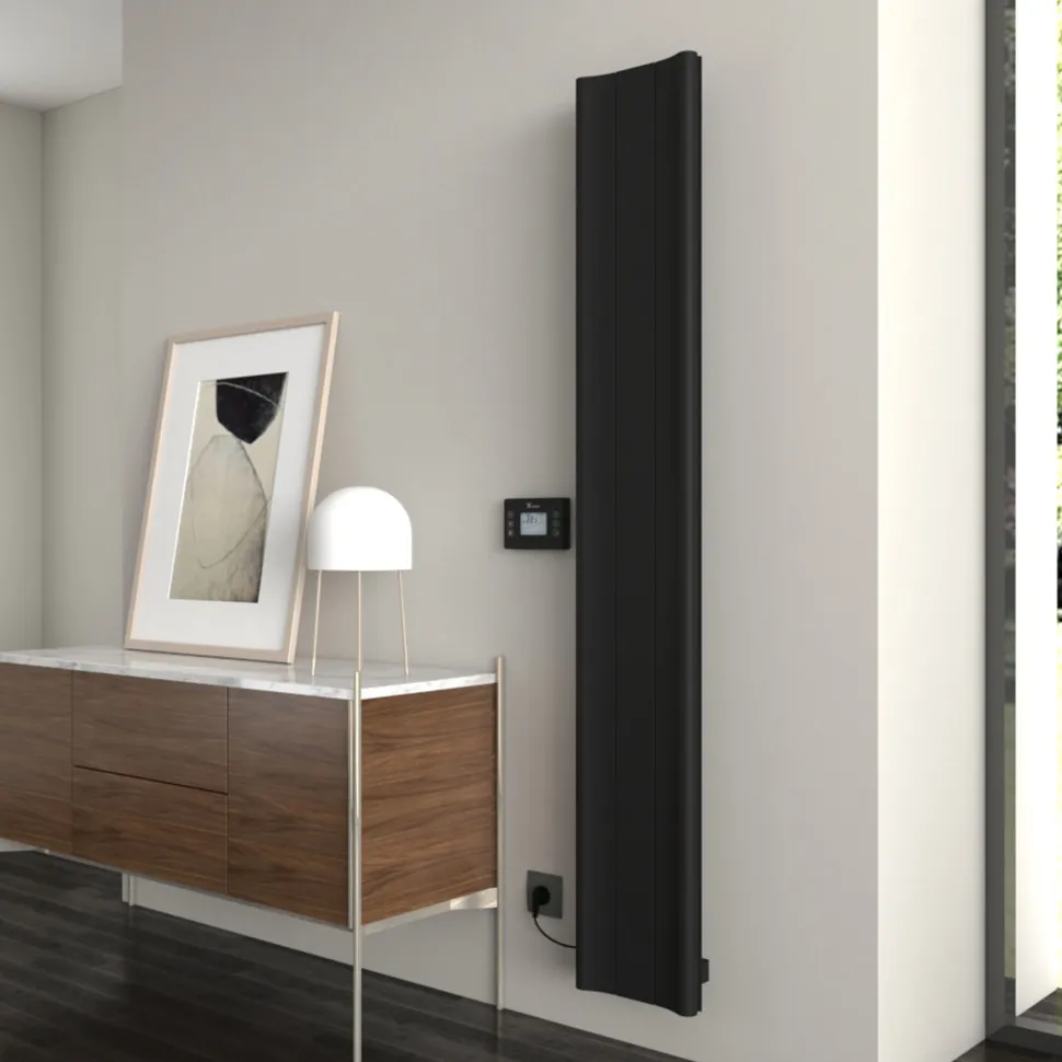 Carisa Boreas B Vertical Electric Single Panel Aluminium Radiator with Smart Wifi Thermostat
