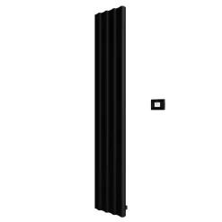 Carisa Boreas S Vertical Electric Single Panel Aluminium Radiator with Smart Wifi Thermostat
