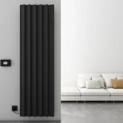 Carisa Boreas S Vertical Electric Single Panel Aluminium Radiator with Smart Wifi Thermostat