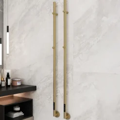 Carisa Dante Stainless Steel Single Electric Heated Towel Bar