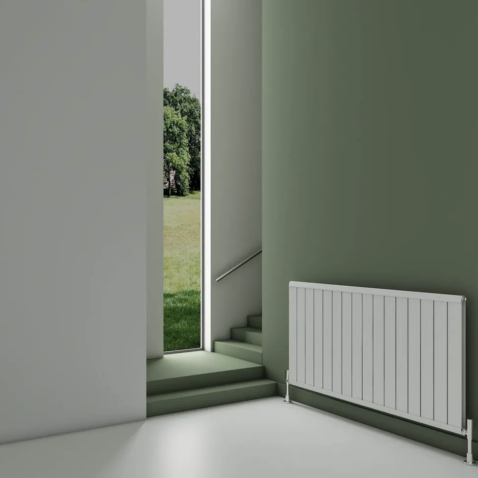 Carisa Elite Flat Panel Textured Horizontal Aluminium Radiator