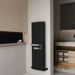 Carisa Elvino Bath Aluminium Vertical Radiator & Towel Rail