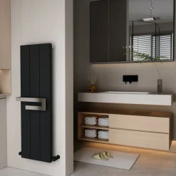 Carisa Elvino Bath Aluminium Vertical Radiator & Towel Rail