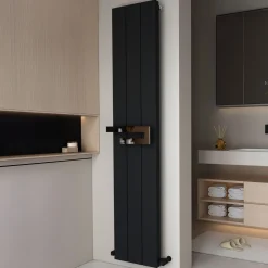 Carisa Elvino Bath Aluminium Vertical Radiator & Towel Rail