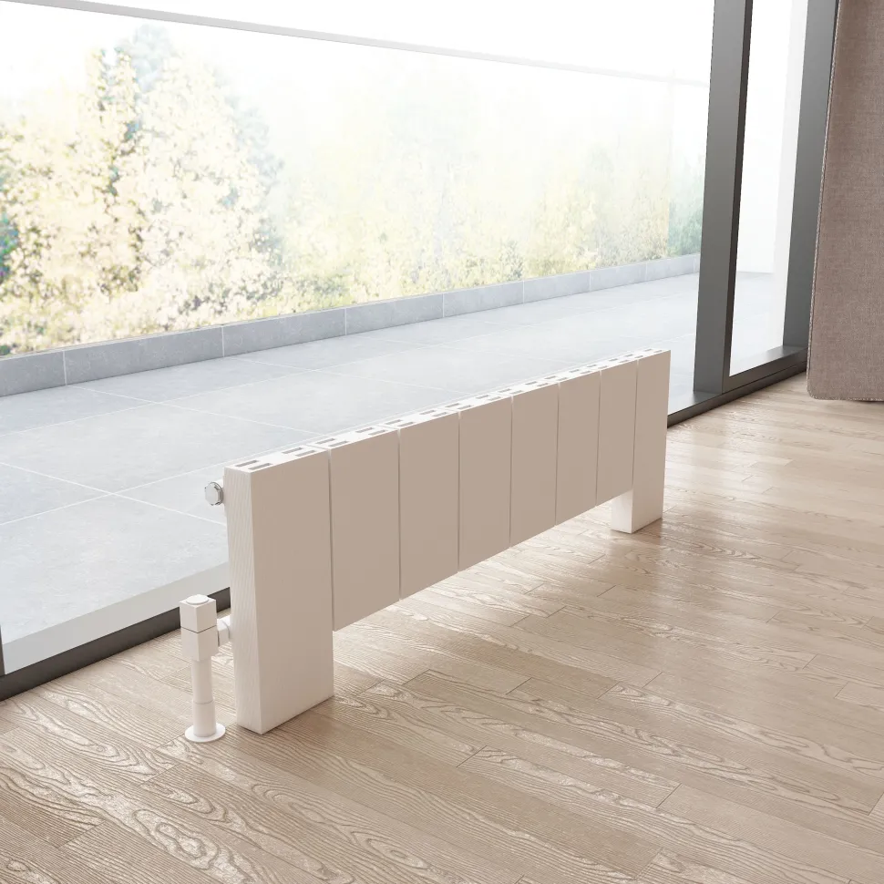 Carisa Elvino Floorstanding Panel Designer Aluminium Radiator