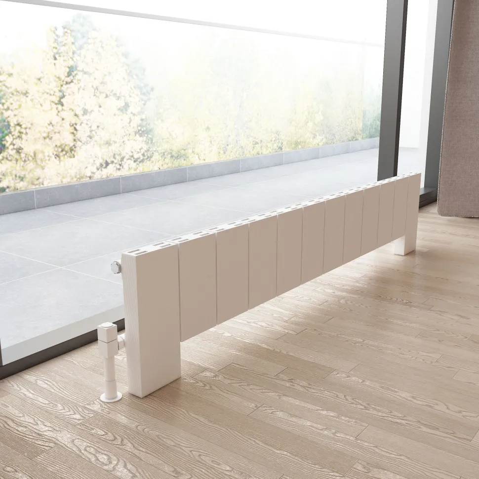 Carisa Elvino Floorstanding Panel Designer Aluminium Radiator