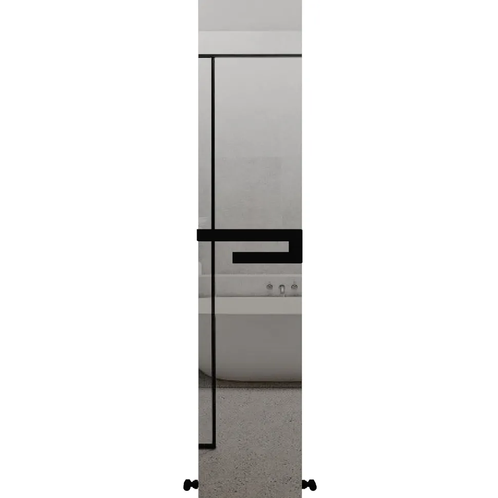 Carisa Elvino Mirrored Aluminium Radiator with Integrated Towel Rail - 1800 x 370mm