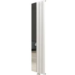 Carisa Entrée Mirrored Vertical Aluminium Designer Radiator