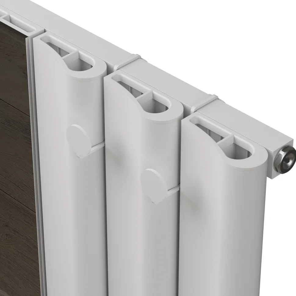 Carisa Entrée Mirrored Vertical Aluminium Designer Radiator