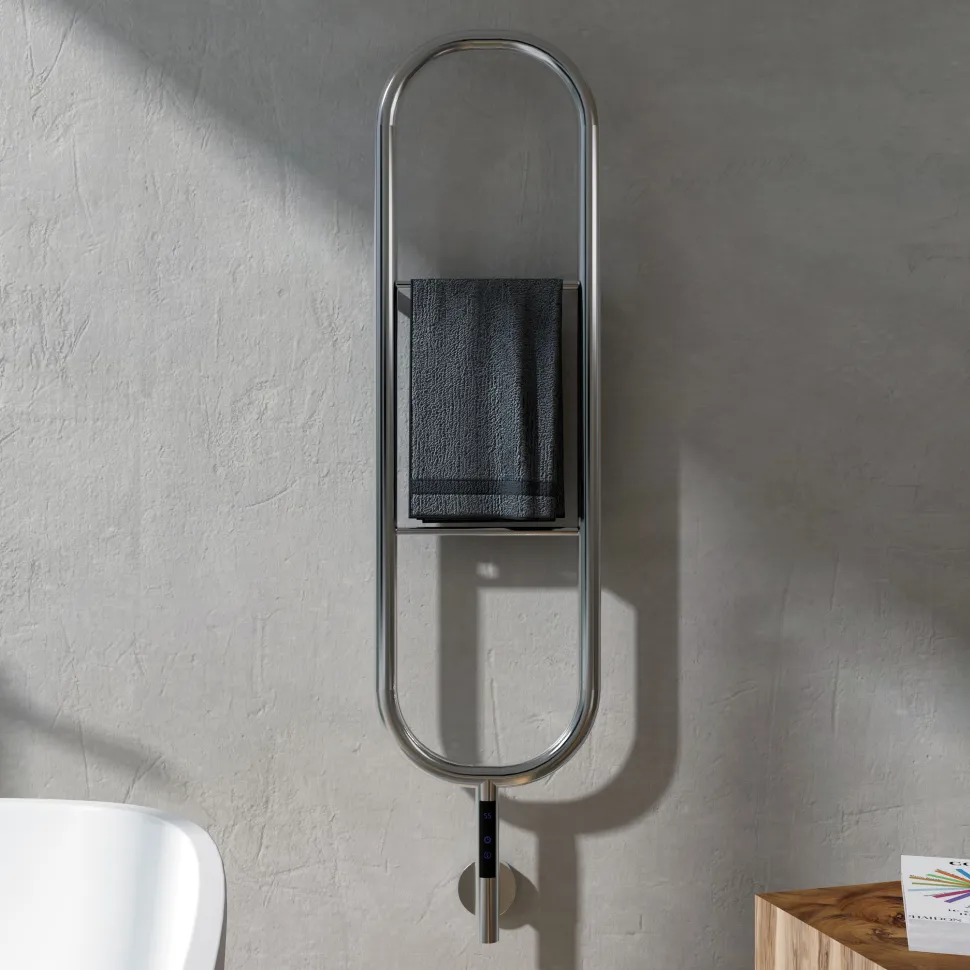 Carisa Felix Electric Stainless Steel Designer Heated Towel Rail