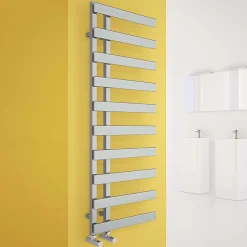Carisa Floris Offset Ladder Steel Heated Towel Rail