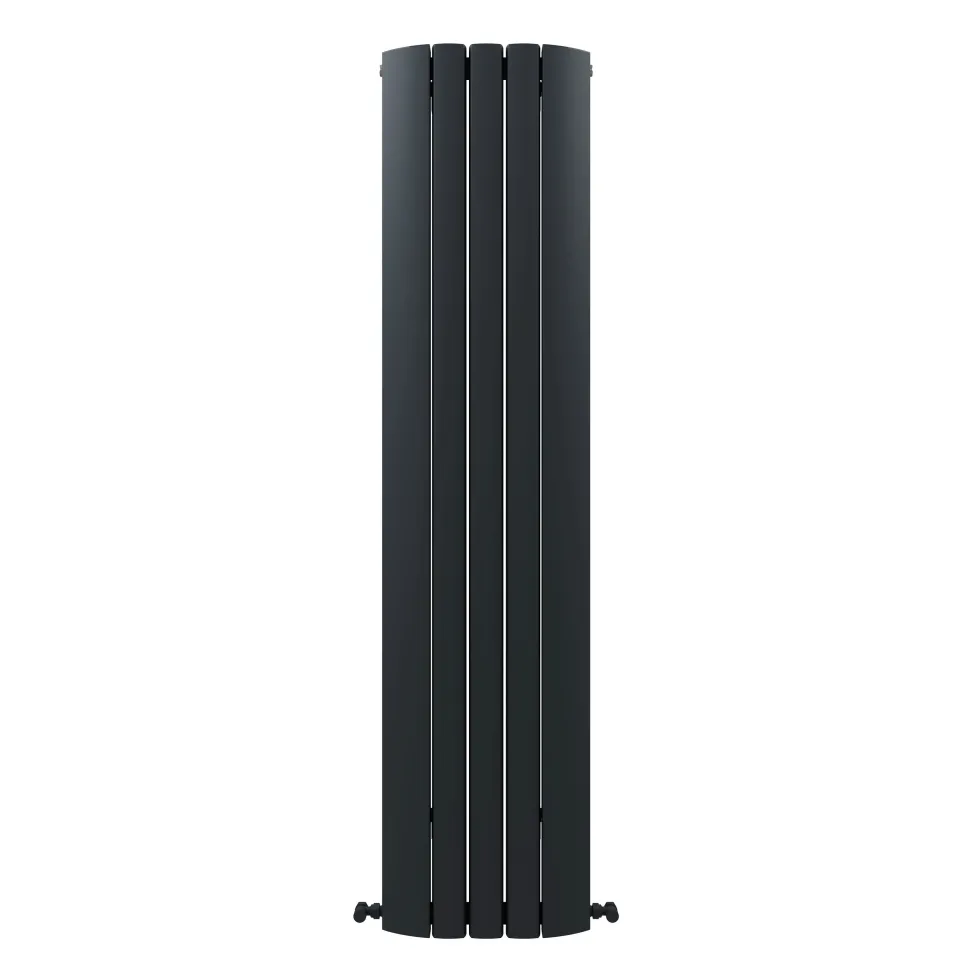 Carisa Gaia Oval Single Panel Vertical Aluminium Radiator