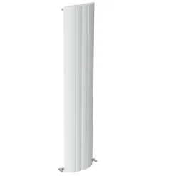 Carisa Gaia Oval Single Panel Vertical Aluminium Radiator