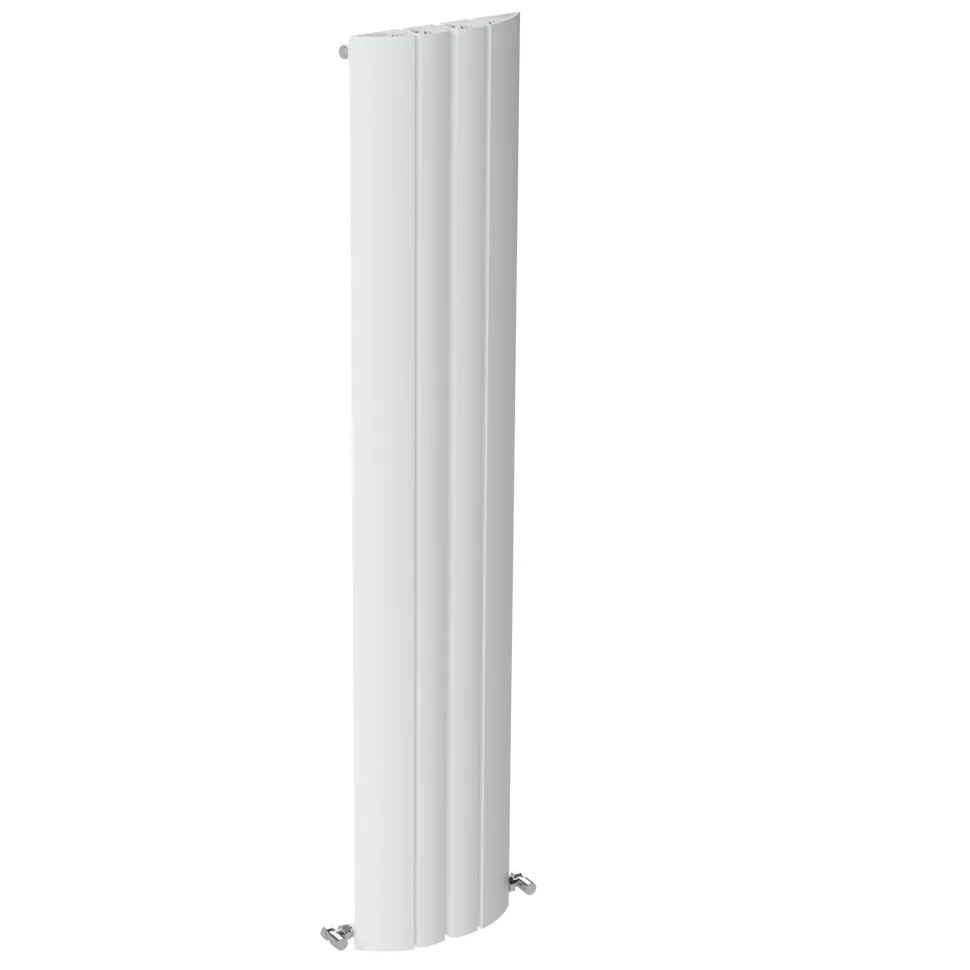 Carisa Gaia Oval Single Panel Vertical Aluminium Radiator