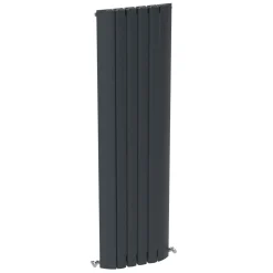 Carisa Gaia Oval Single Panel Vertical Aluminium Radiator