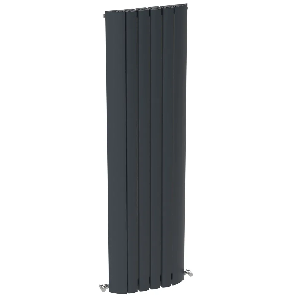 Carisa Gaia Oval Single Panel Vertical Aluminium Radiator