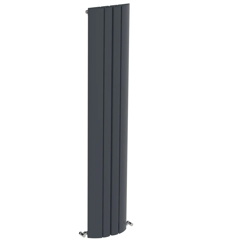 Carisa Gaia Oval Single Panel Vertical Aluminium Radiator