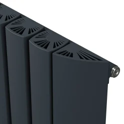 Carisa Gaia Oval Single Panel Horizontal Aluminium Radiator