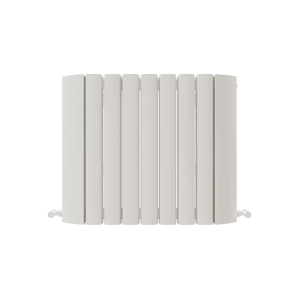 Carisa Gaia Oval Single Panel Horizontal Aluminium Radiator