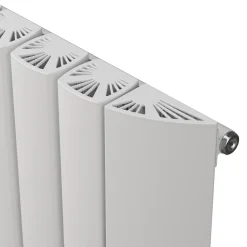 Carisa Gaia Oval Single Panel Horizontal Aluminium Radiator