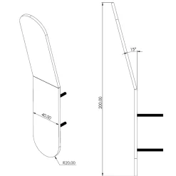 Carisa I Type Radiator Towel Holder