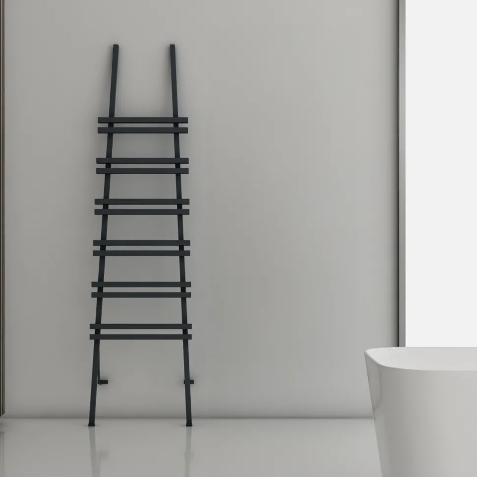 Carisa Jacobs Floor Mounted Ladder Aluminium Heated Towel Rail - 2000 x 535mm