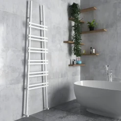 Carisa Jacobs Wall Mounted Ladder Aluminium Heated Towel Rail - 2000 x 535mm