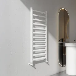 Carisa Lara L Aluminium Ladder Heated Towel Rail