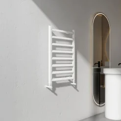 Carisa Lara L Aluminium Ladder Heated Towel Rail