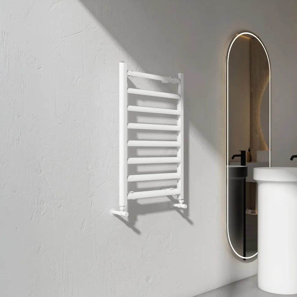 Carisa Lara L Aluminium Ladder Heated Towel Rail