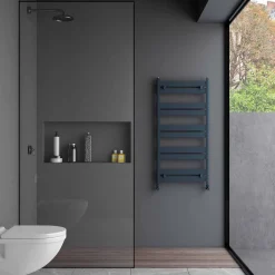 Carisa Ligne Flat Panel Aluminium Heated Towel Rail