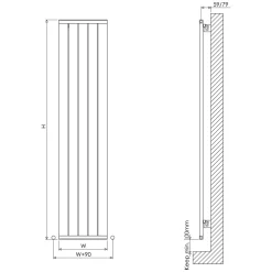 Carisa Mack Horizontal Aluminium Radiator