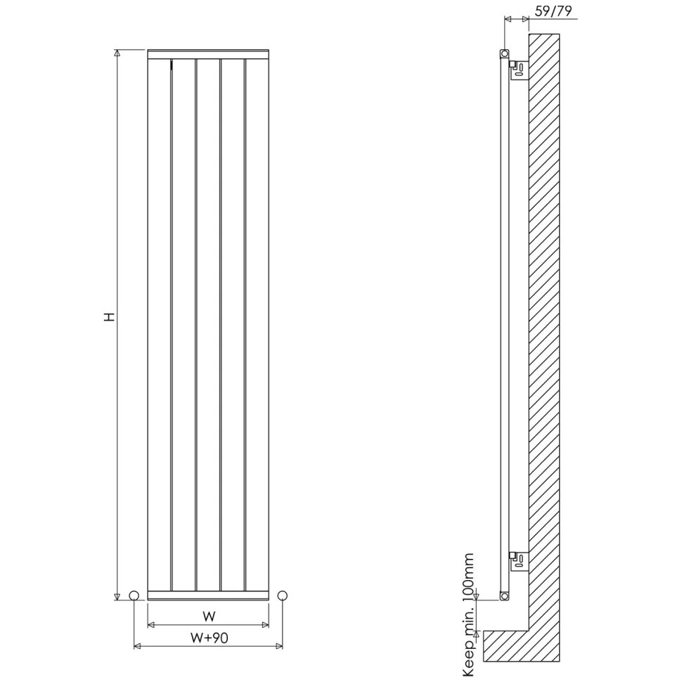 Carisa Mack Vertical Aluminium Radiator