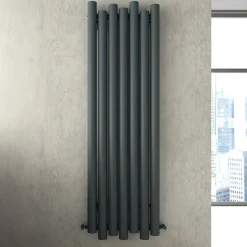 Carisa Motion Single Oval Panel Vertical Aluminium Radiator