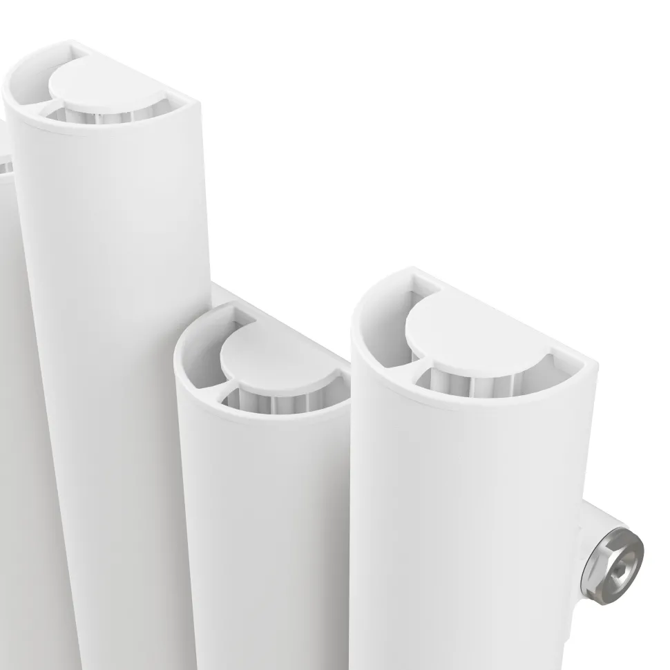 Carisa Motion Single Oval Panel Vertical Aluminium Radiator