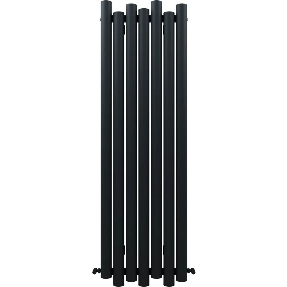 Carisa Motion Single Oval Panel Vertical Aluminium Radiator