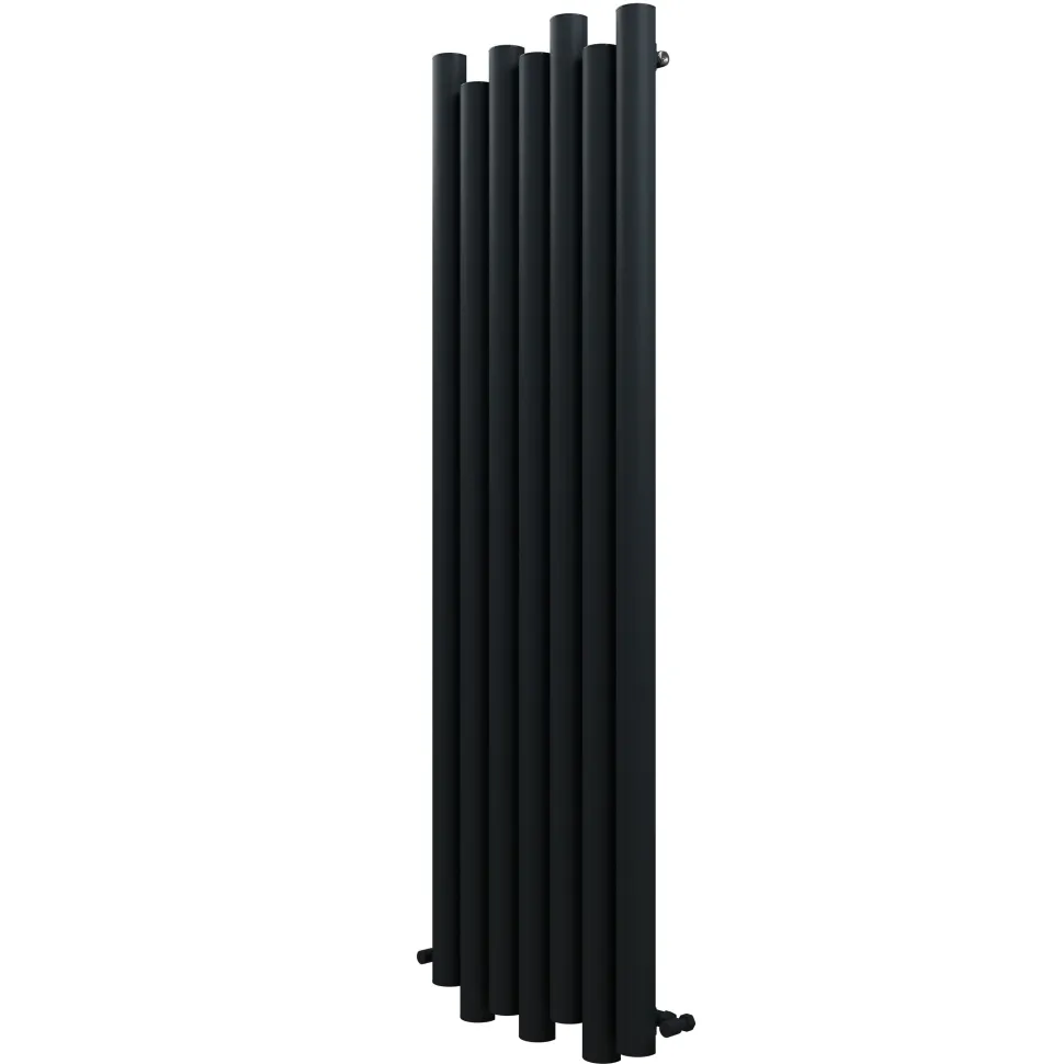 Carisa Motion Single Oval Panel Vertical Aluminium Radiator