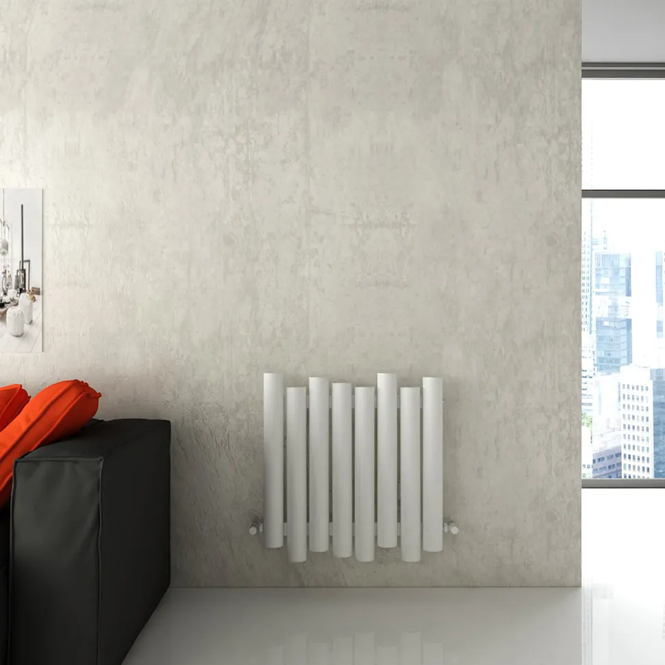 Carisa Motion Single Oval Panel Horizontal Aluminium Radiator