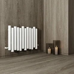 Carisa Motion Single Oval Panel Horizontal Aluminium Radiator