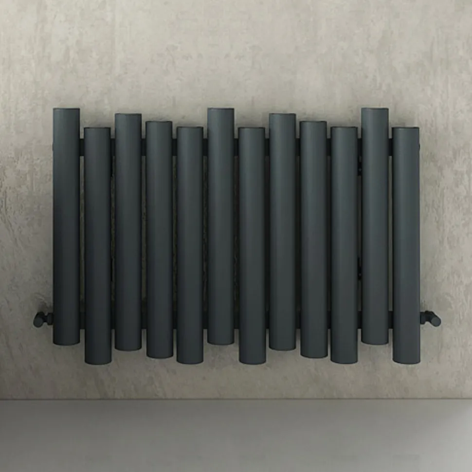 Carisa Motion Single Oval Panel Horizontal Aluminium Radiator