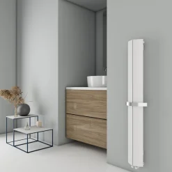 Carisa Nixie Bath Designer Aluminium Vertical Radiator & Towel Rail