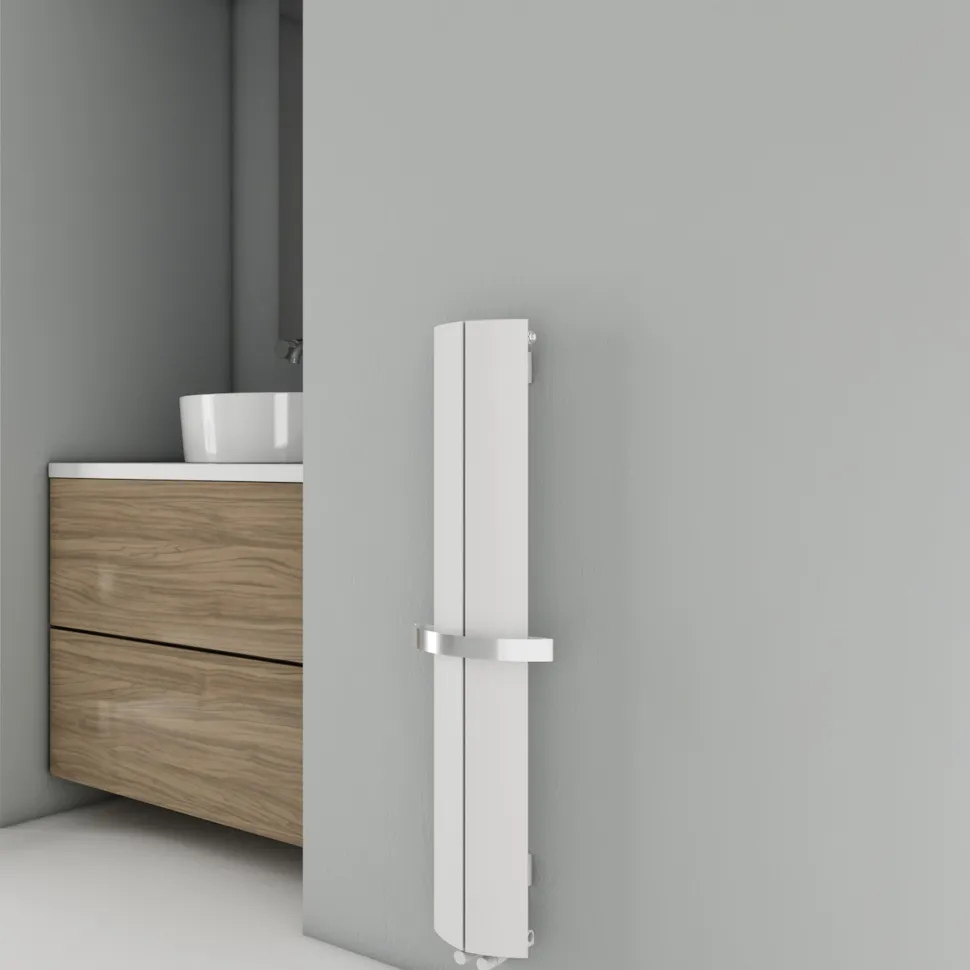 Carisa Nixie Bath Designer Aluminium Vertical Radiator & Towel Rail